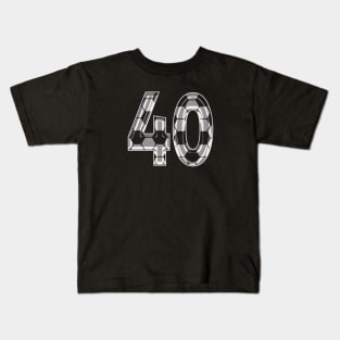 Soccer Number 40 Soccer Jersey #40 Soccer Mom Player Fan Kids T-Shirt